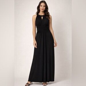 Signature by Sangria Black Maxi/evening/casual/vacation Dress.